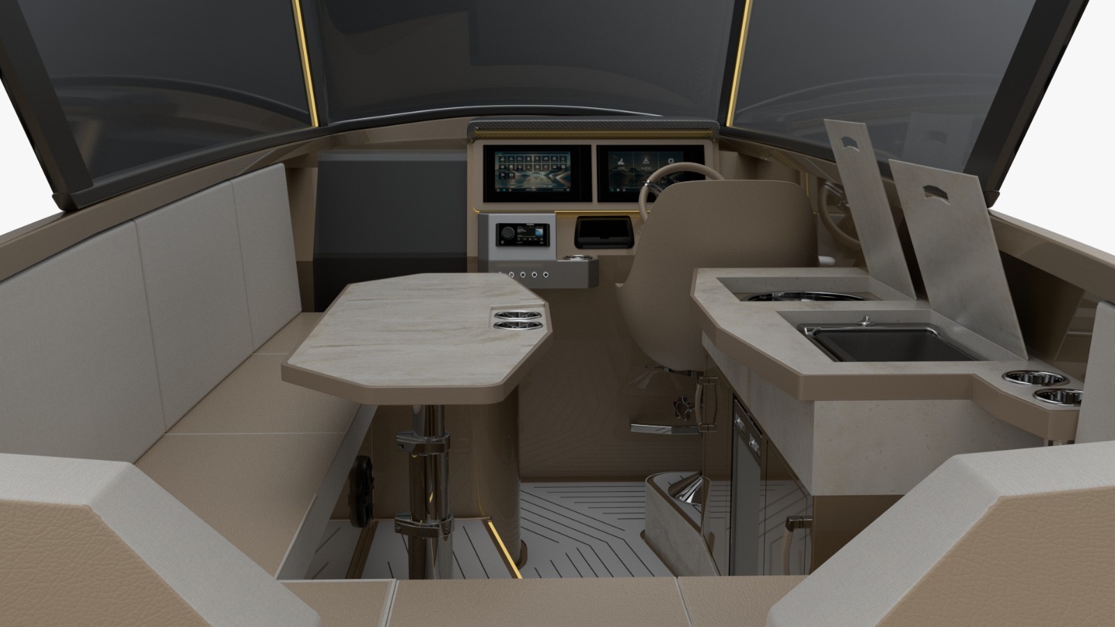 Solunox S960V — interior lounge