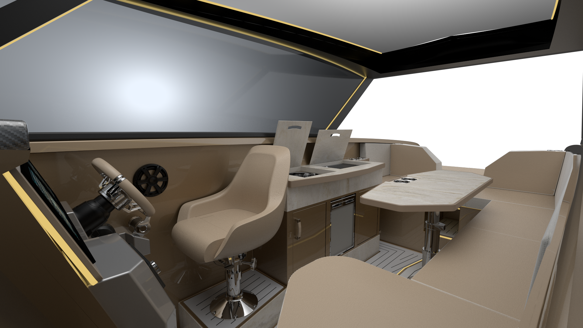 Solunox S960V — galley area